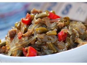 酸豆角苕粉肉末 酸豆角苕粉肉末