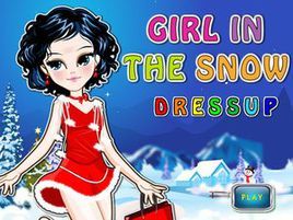 小美女雪景換裝 小美女雪景換裝
