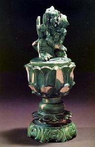 北宋綠釉獅蓋香爐 北宋綠釉獅蓋香爐