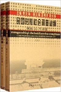 民國時期社會調查叢編：城市生活卷上下卷