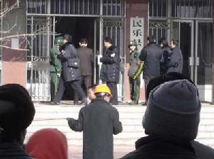 （圖）發生爆炸的甘肅省民樂縣法院