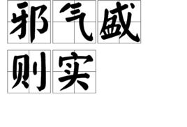 邪氣盛則實 邪氣盛則實