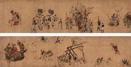 揭缽圖[朱玉創作中國畫]