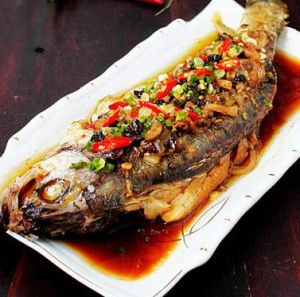 豆豉辣椒烤鱸魚 豆豉辣椒烤鱸魚