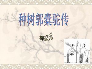 種樹郭橐駝傳 種樹郭橐駝傳