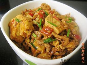 剁椒肉絲豆腐 剁椒肉絲豆腐