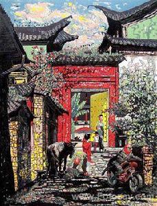 絕版油印套色木刻版畫 絕版油印套色木刻版畫