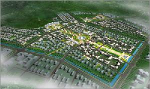 康巴什新區鳥瞰圖