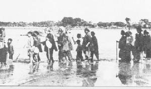 1938年黃河花園口決堤事件引發難民潮