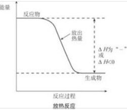 放熱反應的反應物和生成物的總能量相對大小