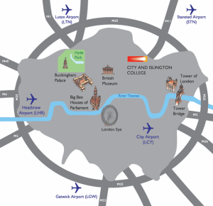 倫敦斯坦斯特德機場平面圖