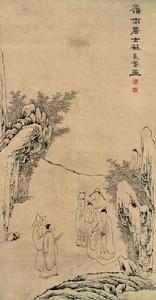 《話別圖》清代蘇仁山繪