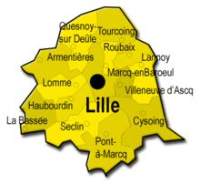 里爾市區縣示意圖