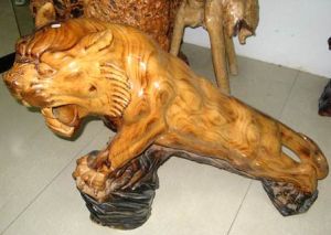木雕老虎 木雕老虎