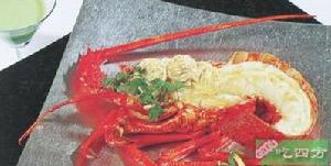 龍蝦配香草白脫 龍蝦配香草白脫