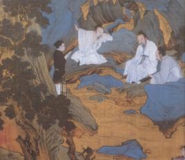 桃源仙境圖[明代仇英創作繪畫]