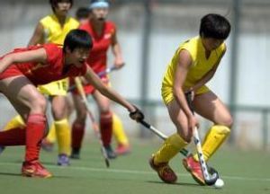 比賽中的張金榮