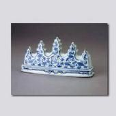 明青花人物圖筆架 明青花人物圖筆架