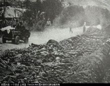 戰役中被擊斃的日軍屍體