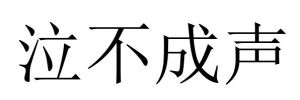 泣不成聲 泣不成聲