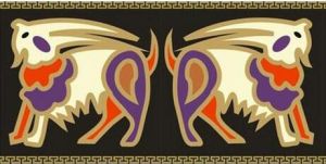 二方連續中國風生肖羊圖片