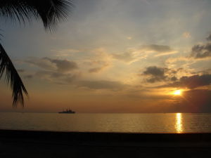 馬尼拉灣的落日