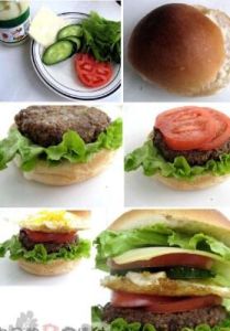 濃香牛肉漢堡配料 濃香牛肉漢堡配料