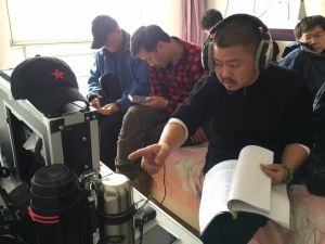 劉瑞勤導演在拍攝現場