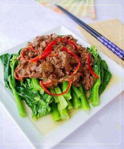 蚝油芥蘭炒羊肉 蚝油芥蘭炒羊肉