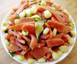 玉米腸炒瓜片 玉米腸炒瓜片