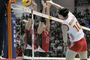 中日之戰 主攻手王琦大力劈扣