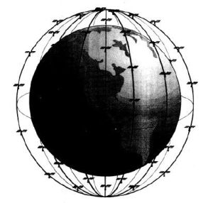 低軌道衛星示意圖