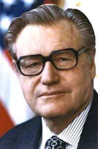 納爾遜·奧爾德里奇·洛克菲勒（Nelson Aldrich Rockefeller，1908年7月8日－1979年1月26日），美國慈善家、商人、政治家，曾任美國副總統。他是美國洛克菲勒家族成員，也是共和黨的領袖人物之一，曾於1959年擔任第49任紐約州州長，一直到1973年，以主持大量建設計畫贏得稱譽。1974年他被委任為美國副總統。至1977年任期屆滿後退休。1979年因心臟病逝世於紐約，享年71歲。前任：傑拉爾德·福特 美國副總統1974年－1977年 繼任：沃爾特·蒙代爾