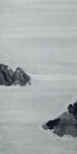 觀濤34&times;68cm紙本水墨 2015