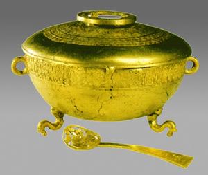 戰國金盞金勺圖