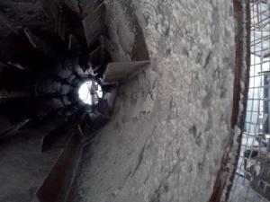 迴轉圓筒乾燥機乾燥硫酸時的粘壁現象