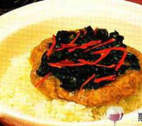 烏欖菜蒸肉餅 烏欖菜蒸肉餅