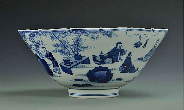 ▲明代青花瓷碗