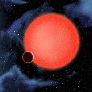 “超級地球”GJ 1214b正在環繞著一顆紅矮星運行