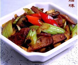 西芹香乾炒腊味 西芹香乾炒腊味