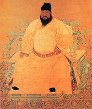 《明宣宗坐像》-明宣德畫院（1426-1436）