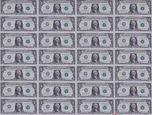 1美元32連體整版鈔