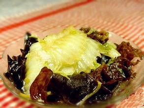 醋熘木耳捲心菜 醋熘木耳捲心菜