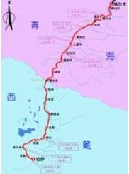 青藏公路地圖
