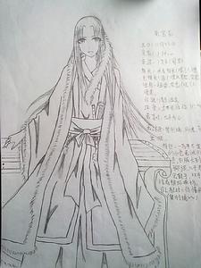 南宮玄人設圖草圖（by：魚子醬）