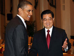 胡錦濤會見美國總統歐巴馬 