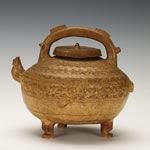 戰國時期原始瓷夔紋提梁盉