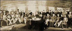 1842年8月29日，清政府被迫在英軍艦上籤訂《南京條約》