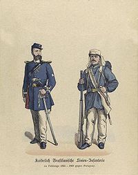 19世紀巴西軍隊裝束
