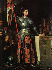 （圖）《聖女貞德在查理七世的加冕典禮上》，1854年，由安格爾所繪